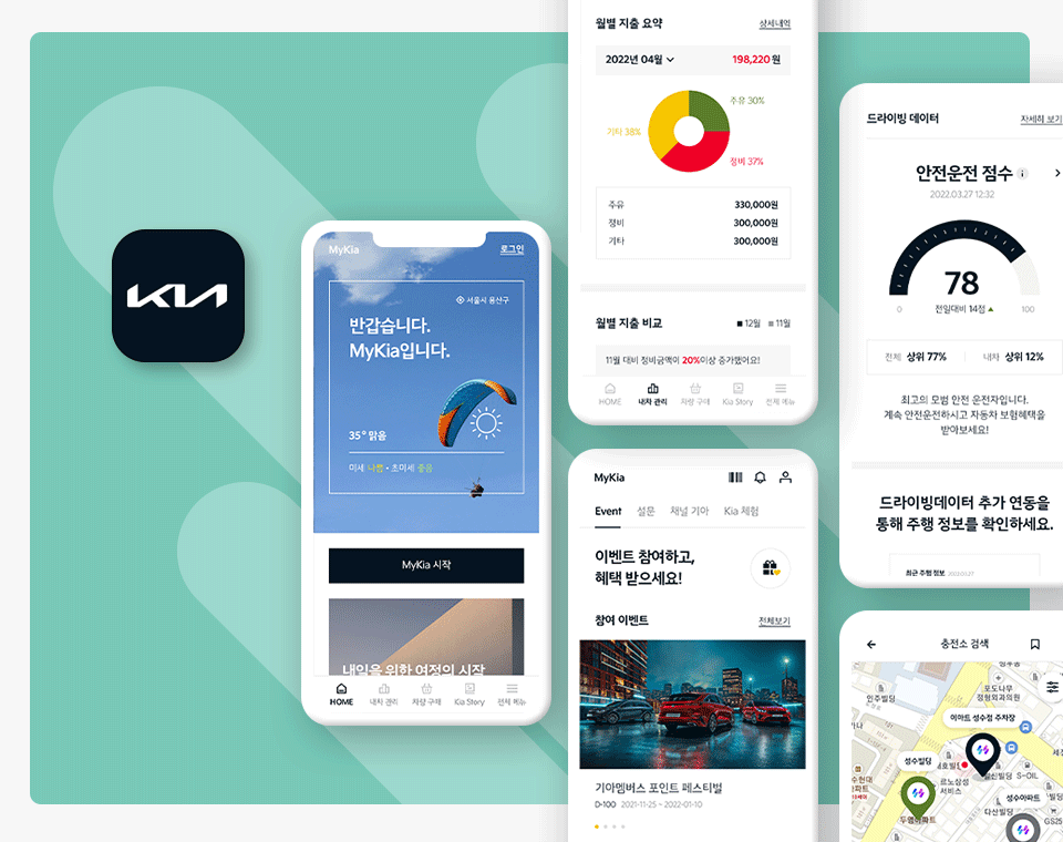 Development of Kia’s Representative app 'MyKia'