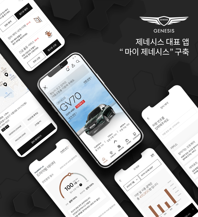 제네시스 대표 앱 '마이 제네시스' 구축